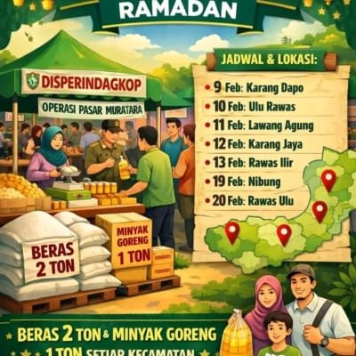 Pemkab Muratara Gelar Pasar Murah Jelang Ramadhan,