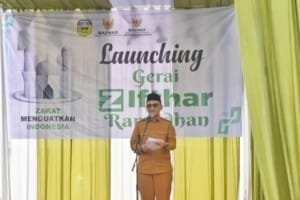 Bupati H Hurmin Launching Gerai Z-Ifthar Ramadhan BAZNAS Sarolangun