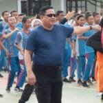 Pj Wako Lubuklinggau dan Jajaran Pemkot Senam Bersama di SMPN 9