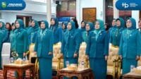 Pj TP PKK Sumatera Selatan Melza Elen Setiadi MengukuhkanDwi Wahyuni Cheka Sebagai Pj Ketua TP PKK Kota Palembang