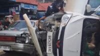 Kecelakaan mobil di simpang Periuk Mengakibatkan satu orang meninggal dunia