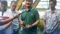 H. Hurmin Bupati Sarolangun,Tangap Cepat Tinjau Jembatan Yang Terancam Roboh