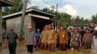 Bupati dan Wabup Sarolangun Tinjau Banjir Desa Ladang Panjang Kecamatan Sarolangun.