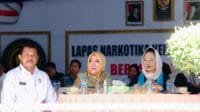 Bupati Hj Ratna Machmud Menerima Kunker Dirjen Pemasyarakatan dan Anggota Komisi XIII DPR RI Ke Lapas Narkoba Kelas IIA Muara Beliti