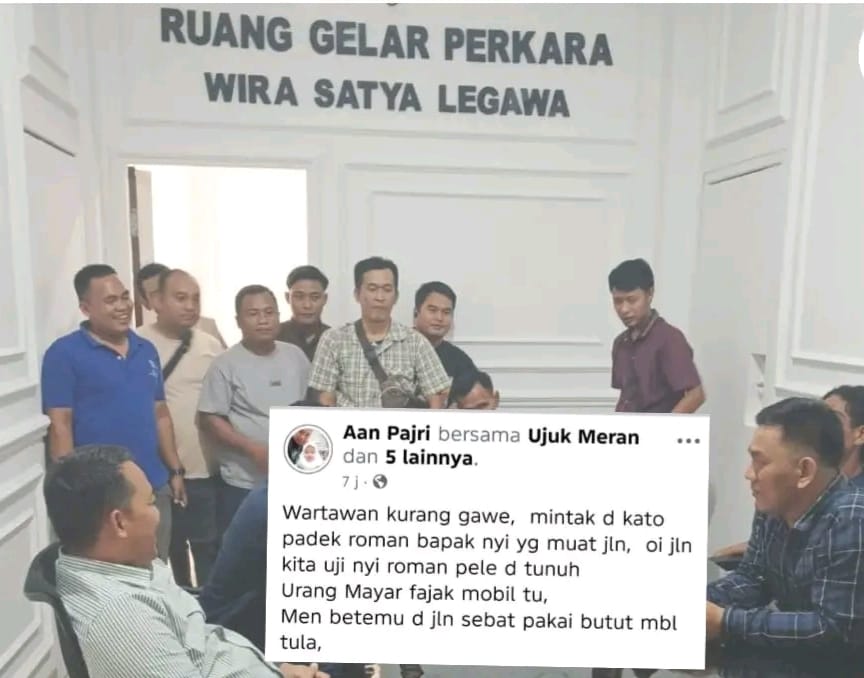 Diduga Akun Facebook Aan Pajri dan Deri Ulia Mengecam Wartawan Pemilik Akun Dilaporkan ke Polres