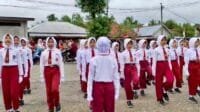 SDN 1 Embacang Baru Gelar Lomba Baris-Berbaris Peringati HUT RI Ke 80