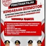 Pemutihan Pajak Kerendaraan Bermotor di Kabupaten Muratara ,Propinsi Sumsel Tahun 2025