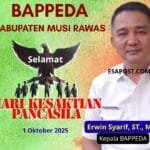 Kepala Bappeda Musi Rawas Mengucapkan Hari Sesaktian Pancasila Tahun 2025