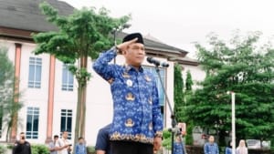Wakil Bupati Suprayitno Menjadi Pembina Upacara Memperingati HGN dan HUT PGRI Ke-80
