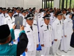 Wali Kota H. Ludi Oliansyah Lantik 56 Pejabat Pengawas Lingkungan Pemkot Pagar Alam