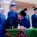 Delapan Pejabat Eselon II di Lingkungan Pemkab Musi Rawas Dilantik Bupati Hj. Ratna Machmud