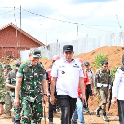 Pangdam II/Sriwijaya Tinjau Pembangunan SMA Taruna Nusantara Bersama Walikota Pagar Alam
