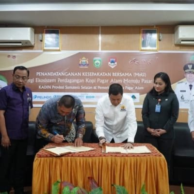 Wali Ludi Oliansyah Teken MoU Bersama KADIN Provinsi Sumsel