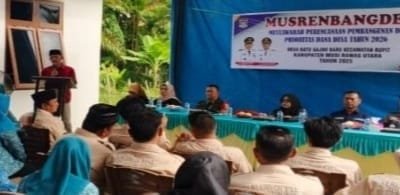 Desa Batu Gajah Baru Gelar Musrenbangdes, Salurkan BLT dan Resmikan Kantor Baru