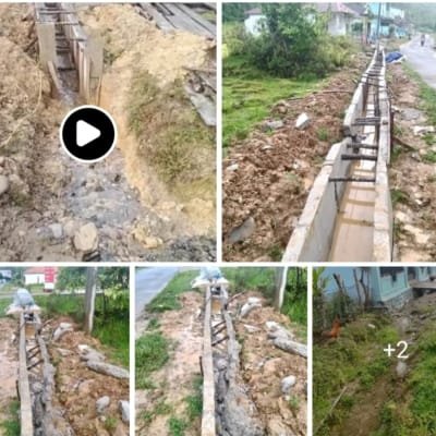 Warga Muara Kulam Keluhkan Proyek Drainase