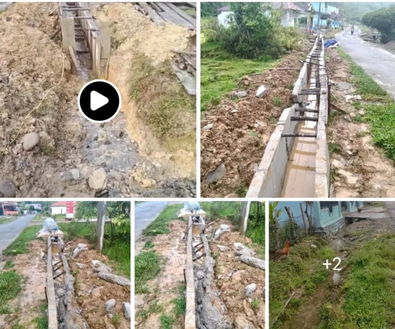 Warga Muara Kulam Keluhkan Proyek Drainase