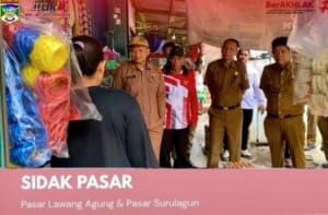 Sidak Dua Pasar Tradisional Muratara Disprindakop Pastikan Kualitas Barang dan Ketersediaan Pangan Tetap Terjaga