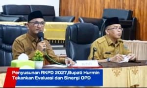 Penyusunan RKPD 2027,Bupati Hurmin Tekankan Evaluasi dan Sinergi OPD