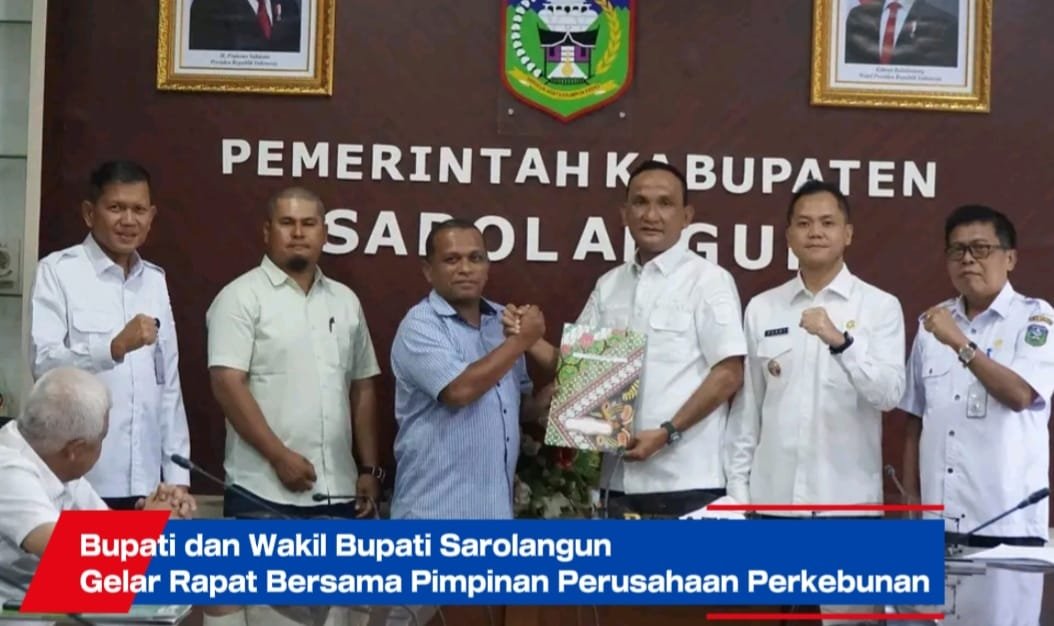 Bupati dan Wakil Bupati Sarolangun Gelar Rapat Bersama Pimpinan Perusahaan Perkebunan