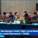 Bupati Sarolangun Hadiri High Level Meeting TPID Provinsi Jambi Semester I- 2026