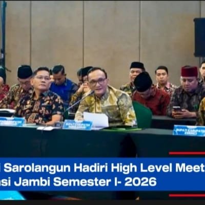Bupati Sarolangun Hadiri High Level Meeting TPID Provinsi Jambi Semester I- 2026