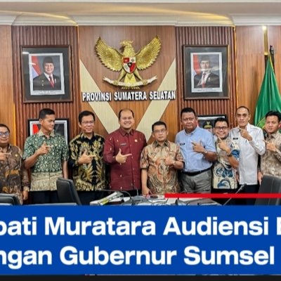 Bupati Muratara Audiensi BKBK dengan Gubernur Sumsel