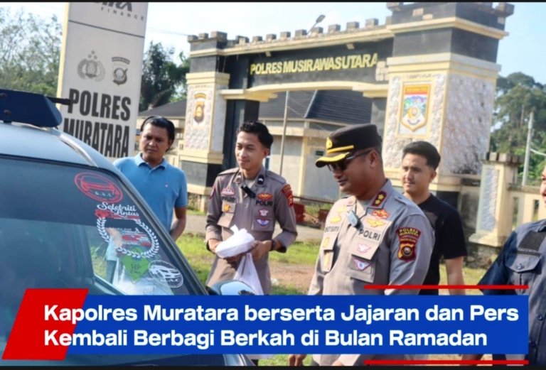 Kapolres Muratara berserta Jajaran dan Pers Kembali Berbagi Berkah di Bulan Ramadan