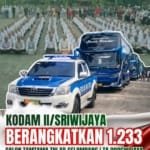 Kodam II/Sriwijaya Berangkatkan 1.233 Calon Tamtama TNI AD Gelombang I TA 2026