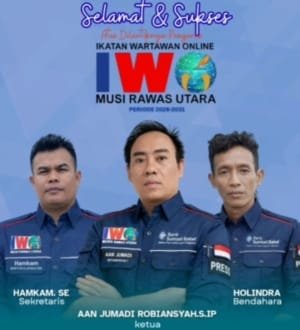 Pengurus IWO Muratara Dilantik, Siap Jadi Mitra Strategis Pemerintah Daerah