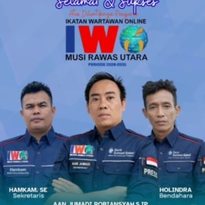 Pengurus IWO Muratara Dilantik, Siap Jadi Mitra Strategis Pemerintah Daerah
