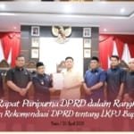 Rapat Paripurna DPRD Muratara Tetapkan Rekomendasi LKPJ 