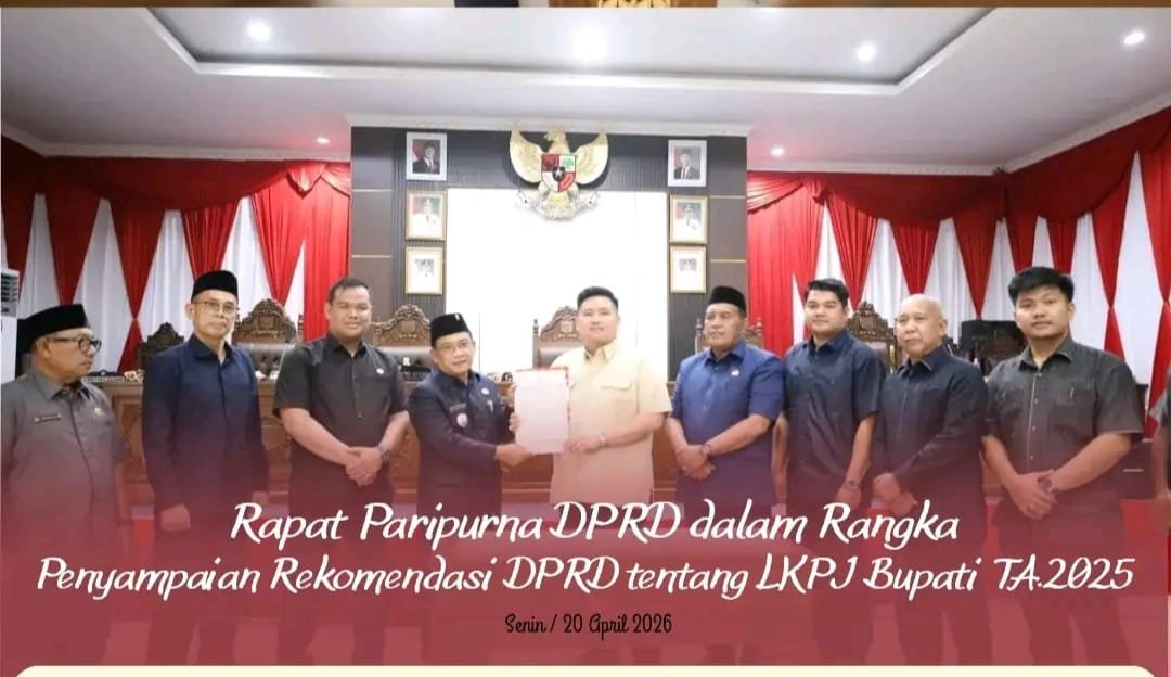 Rapat Paripurna DPRD Muratara Tetapkan Rekomendasi LKPJ 