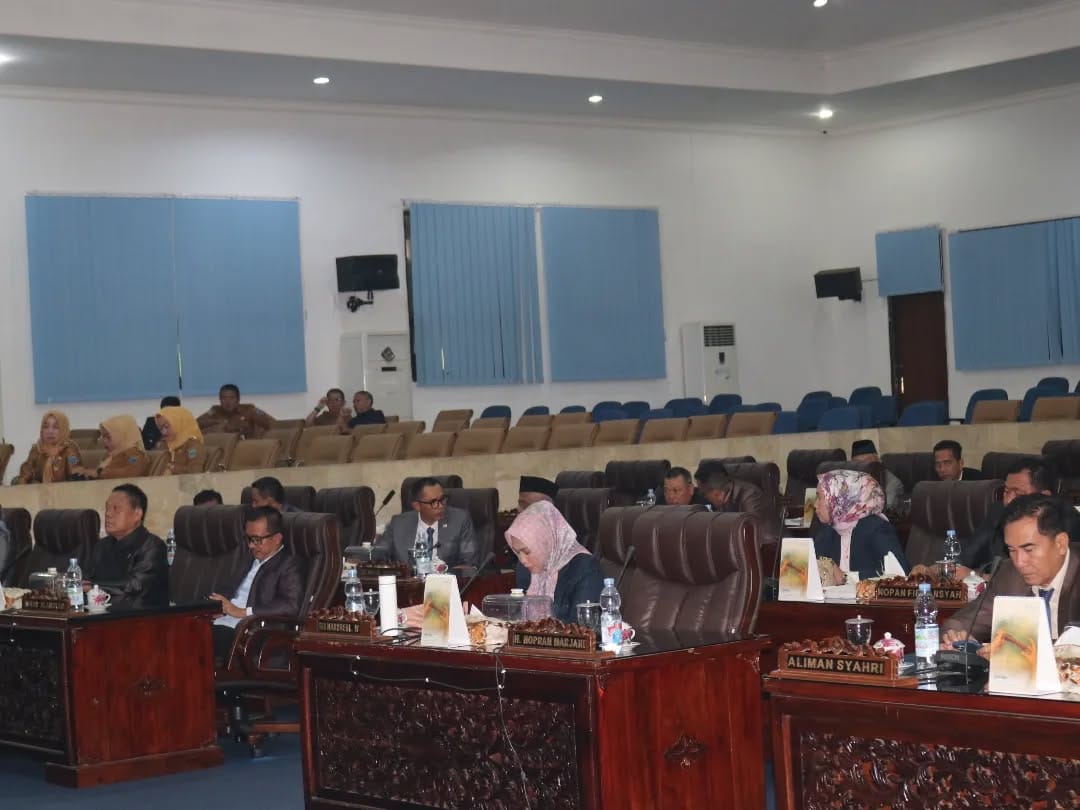 DPRD Lahat Gelar Paripurna Bahas KUA–PPAS APBD 2026