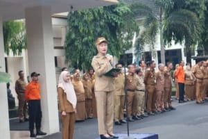 Wakil Bupati Lahat Pimpin Apel Gabungan Kepedulian Bencana