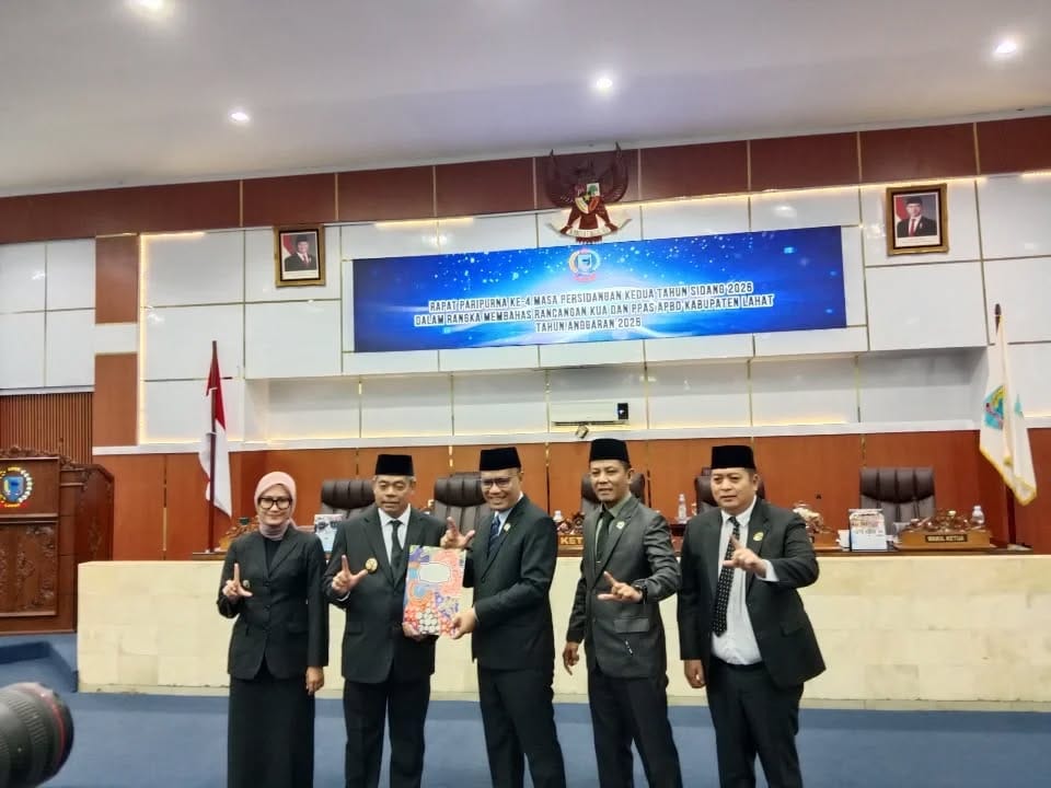 Rapat Paripurna DPRD Bahas Rancangan KUA dan PPAS Kabupaten Lahat TA 2026